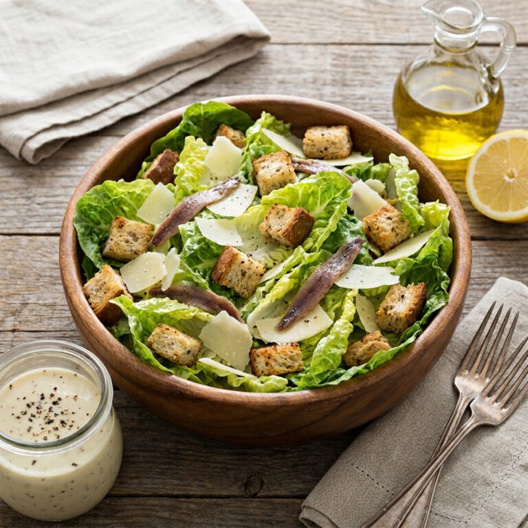 Classic Caesar Salad with Homemade Dressing