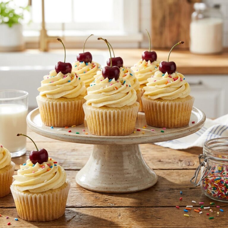 Classic Vanilla Cupcakes with Buttercream Frosting