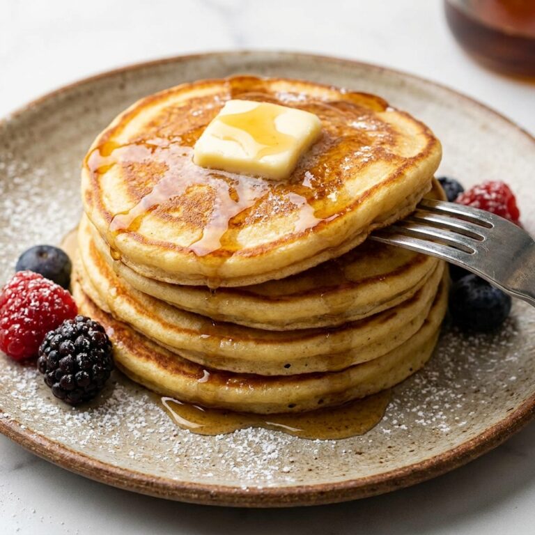 Fluffy Homemade Pancakes (Soft & Buttery Every Time)