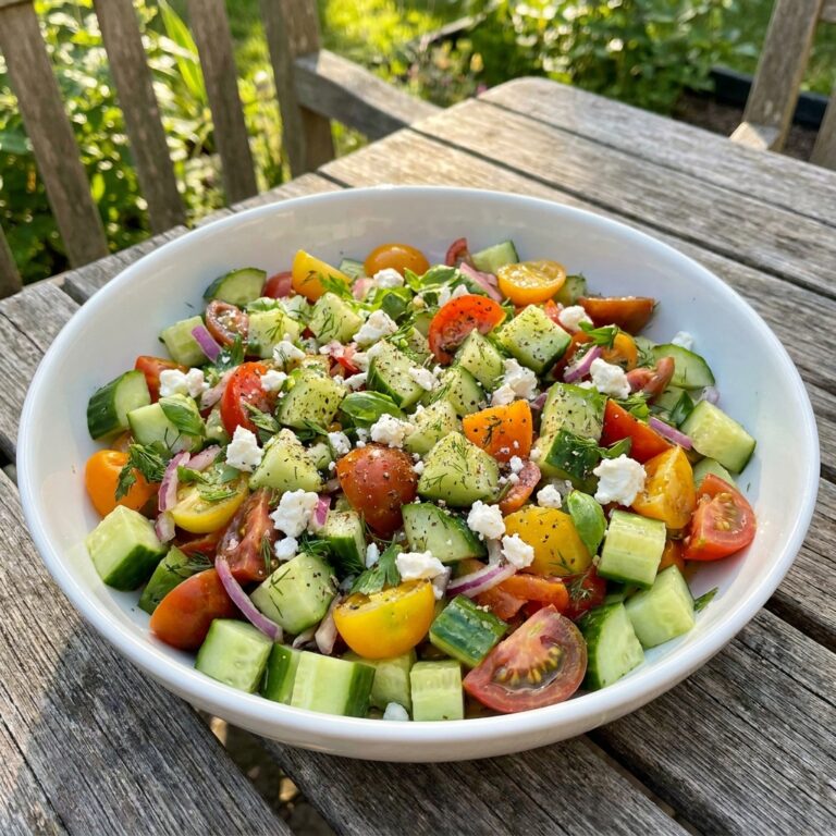 Fresh Cucumber Tomato Salad (Crisp, Juicy & Ready in 10 Minutes)