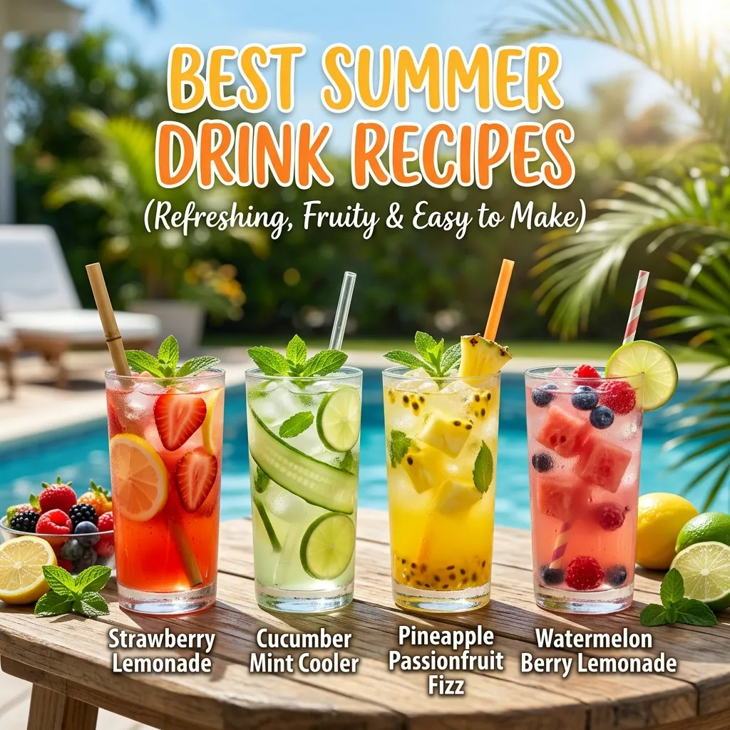 Best Summer Drink Recipes (Refreshing, Fruity & Easy to Make)