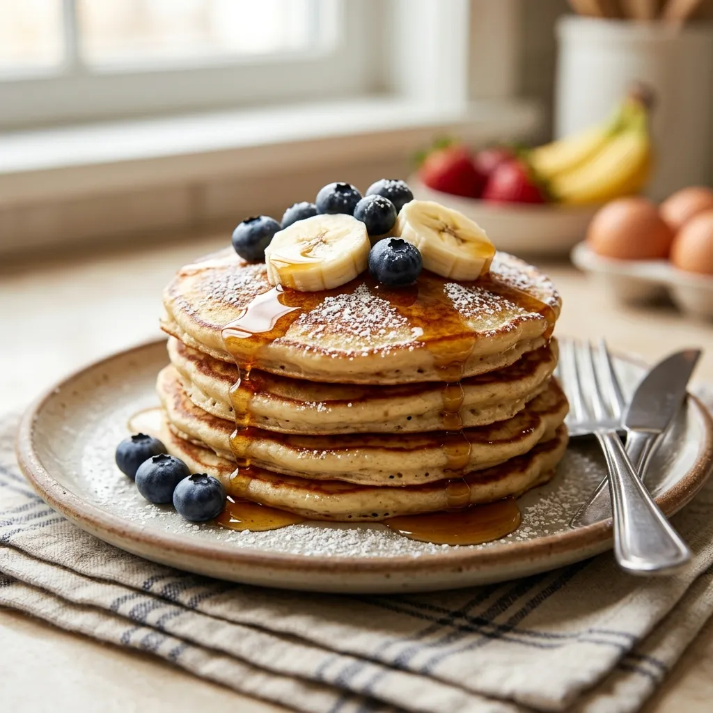 Easy 3-Ingredient Banana Pancakes