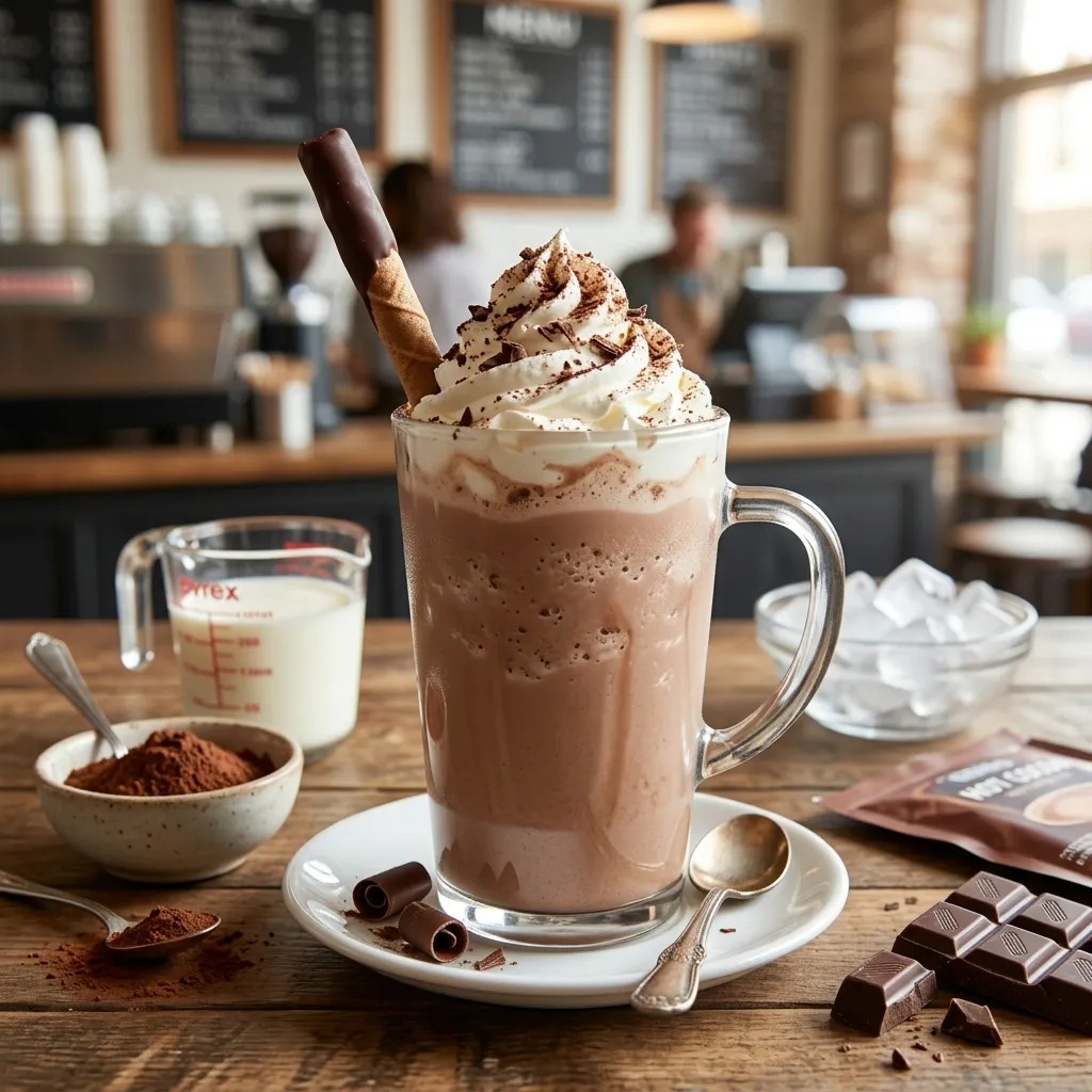 Easy Frozen Hot Chocolate Recipe (Creamy Café-Style Treat)