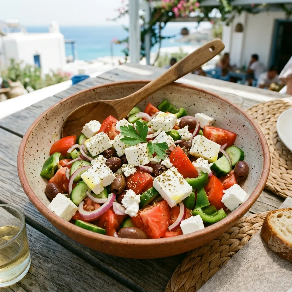 Greek Salad with Feta Cheese