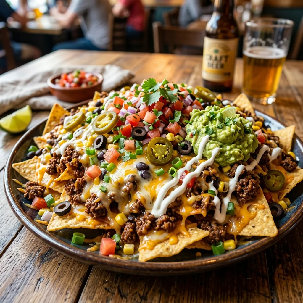 Loaded Nachos with Ground Beef