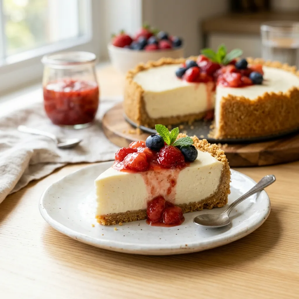 No-Bake Cheesecake (Creamy & Simple)
