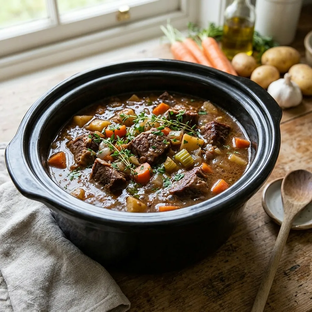 Slow Cooker Beef Stew (Tender & Flavorful)